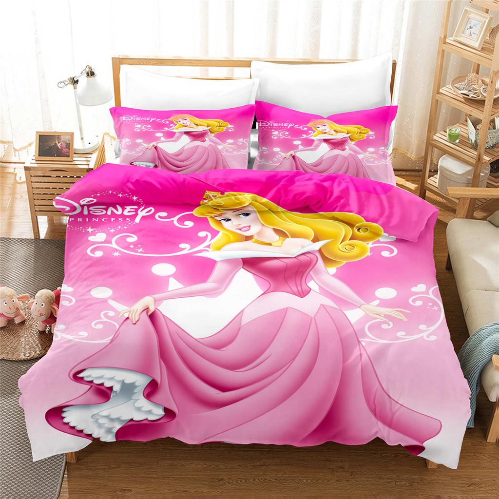 Comforter Bedding Comforter Sets Double King Size 3D Children'S Bedding Set 3-Piece 1 Princess