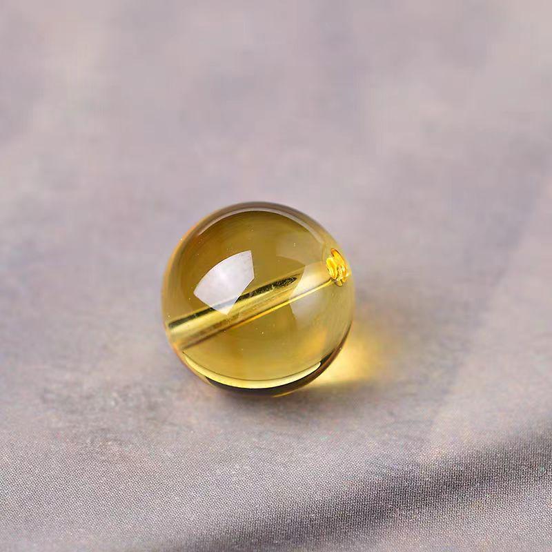 7A Grade Natural Citrine Loose Beads Bracelet - Clean Brazilian Crystal Spacer Beads