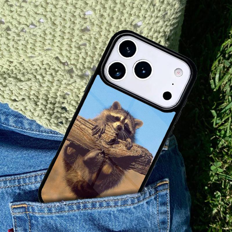 Kawaii Baby Raccoons Racoons Phone Case For iPhone 17 AIR 16 Pro Max 15 14 Pro 11 12 13 Shockproof Silicone Cover
