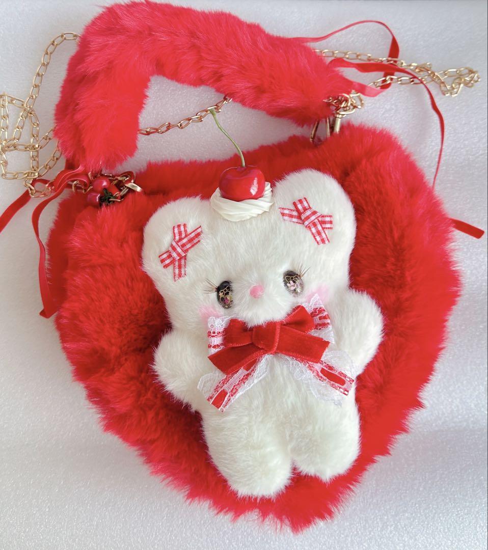 

[USED] Lily Sanrio Artist Teddy Bear Handmade Plush Cat Pouch