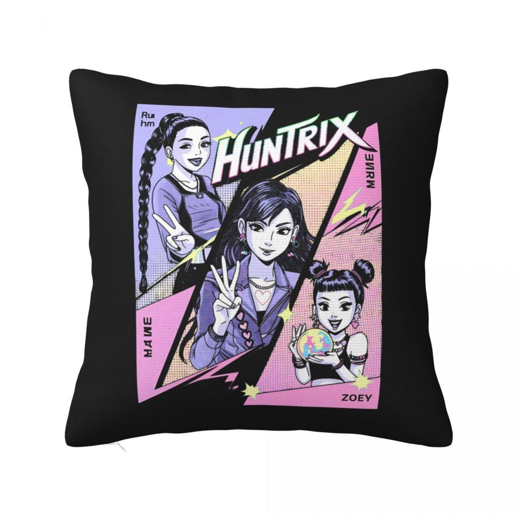 Jinu Kpop Dämonenjäger Vintage 90er Jahre Stil Wurfkissenbezug Polyester Wurfkissen Neuartiger Kissenbezug