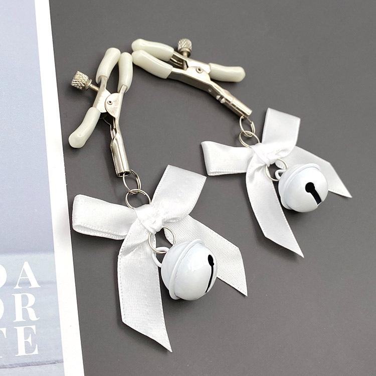 MoDi 4 Colors Sexy Bow Adjustable Nipple Clamp Breast BDSM Small Bell Adult Fetish Flirting Teasing Sex Toys For Couples