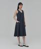 Awi Stitched Nylon Dress_Charcoal