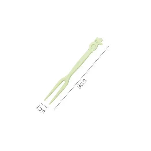 Mini Fruit Toothpicks Instant Noodles Kitchen Homes Accessories Flatware Fork Kids Lunch Animal Farm Decorations Food Cartoon