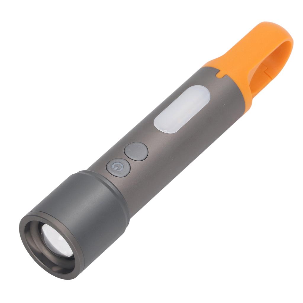 5 Gears Rechargeable Flashlight IP65 Waterproof Type C Telescopic Focusing 2000mAh Handheld