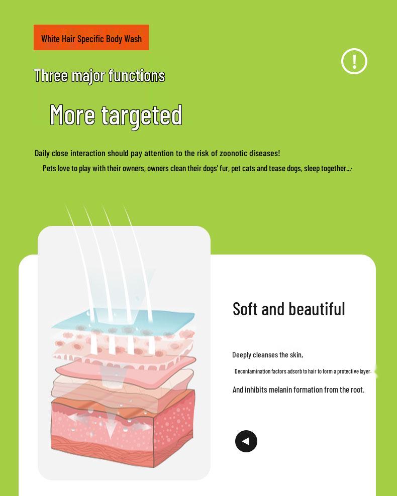 Pomeranian & Samoyed Whitening Shampoo for White Dogs