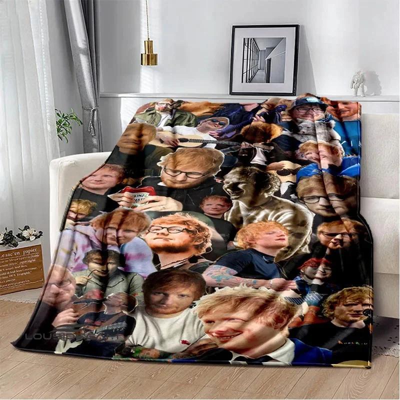 Singer Ed Sheeran printed blanket Warm Flannel blankets Soft and comfortable blanket bed linings blankets for beds Birthday Gift
