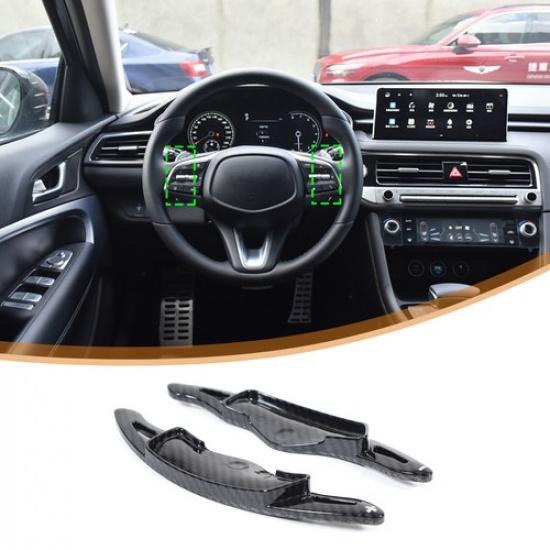 ABS Carbon Fiber Gear Paddles Shifters For Hyundai Elantra Sonata Genesis G70 US