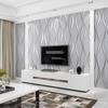 Modern 3D Water Wave Pattern Non-woven Suede Wallpaper for TV Background