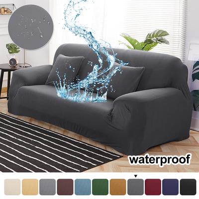 Levivel Waterproof Stretch Sofa Cover Plain Elastic Sofa Covers Corner Couch Cover Chair Protector For Living Room 1 /2 /3 /4seater