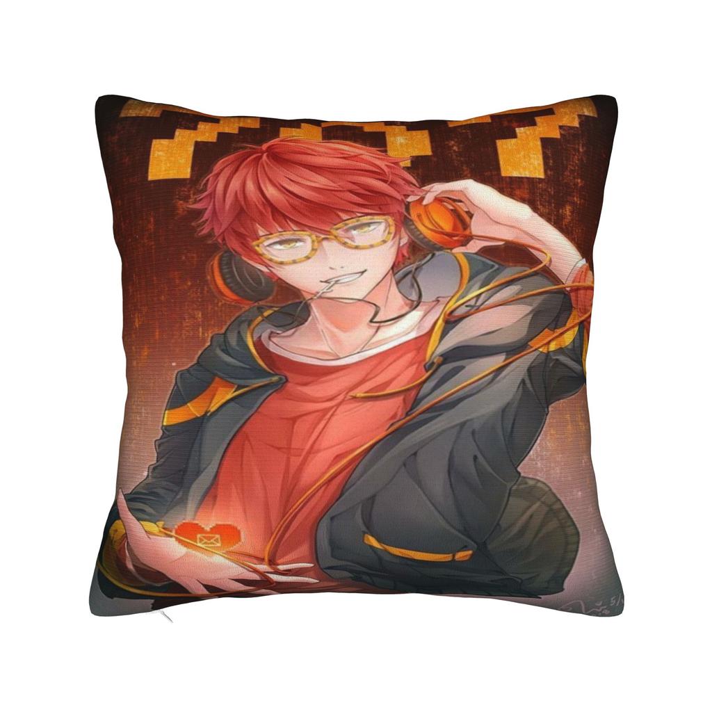 Game Mystic Messenger Seven 707 Pillow Cover Comfy Cushion Cover Fashion Pillow Case For Sofa Home Decoration