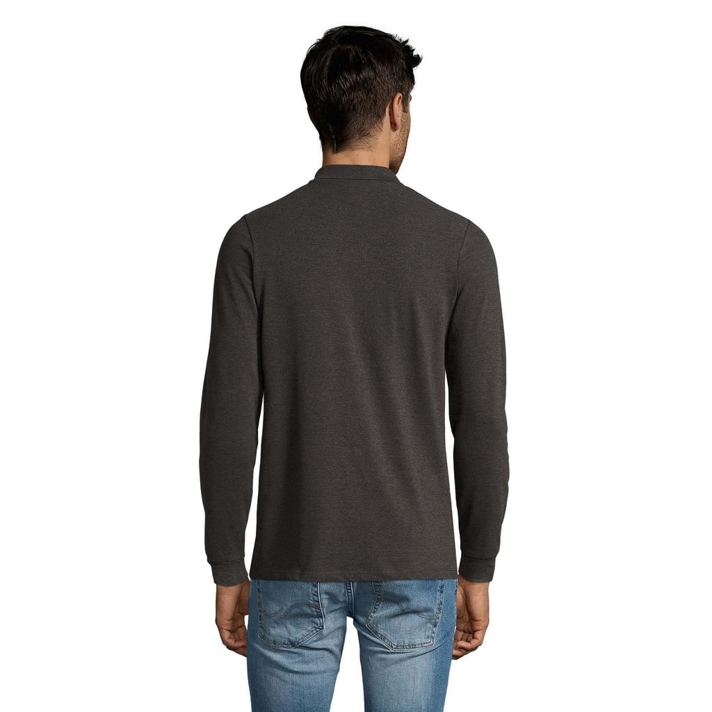 Mens Perfect Pique Long-Sleeved Polo Shirt