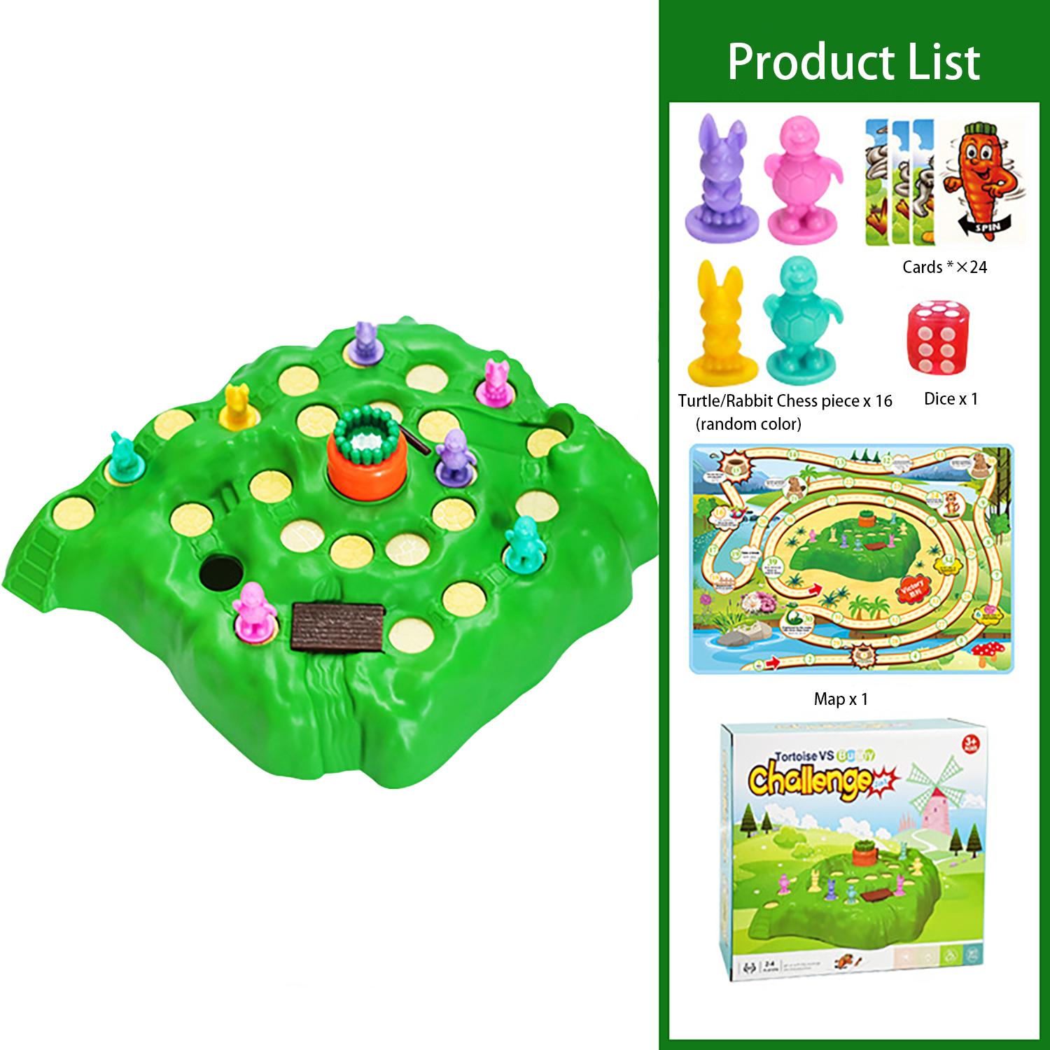 

Children S Desktop Plaything Good Gift For Kids Turtle Rabbit Race Competition Parent-Child Interactive Challenge Game