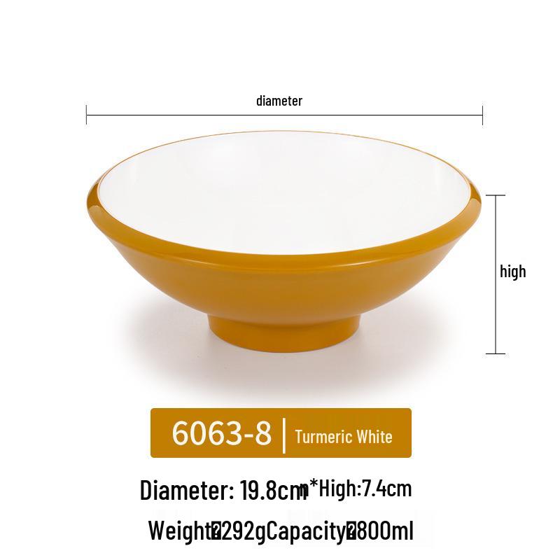 Melamine Noodle Bowl for Noodle Restaurants: Ideal for Luosifen, Malatang, Rice Noodles, and Chongqing Xiaomian