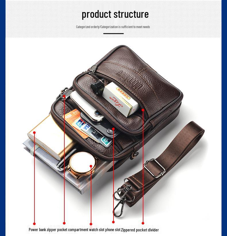 Bolsa Multifuncional Masculina de Cintura e Transversal