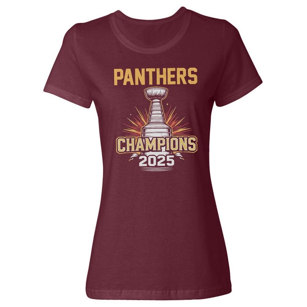 Hockey Champions 2025 Tribute Design - Florida Fans Ladies  Crewneck T-Shirt Unisex T-Shirt S