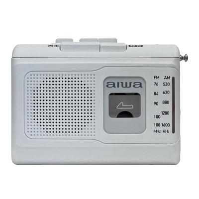 Aiwa tragbares Radio-Kassettenrekorder, AM/Wide FM, Weiß, GAA4-PCR0001(WH)