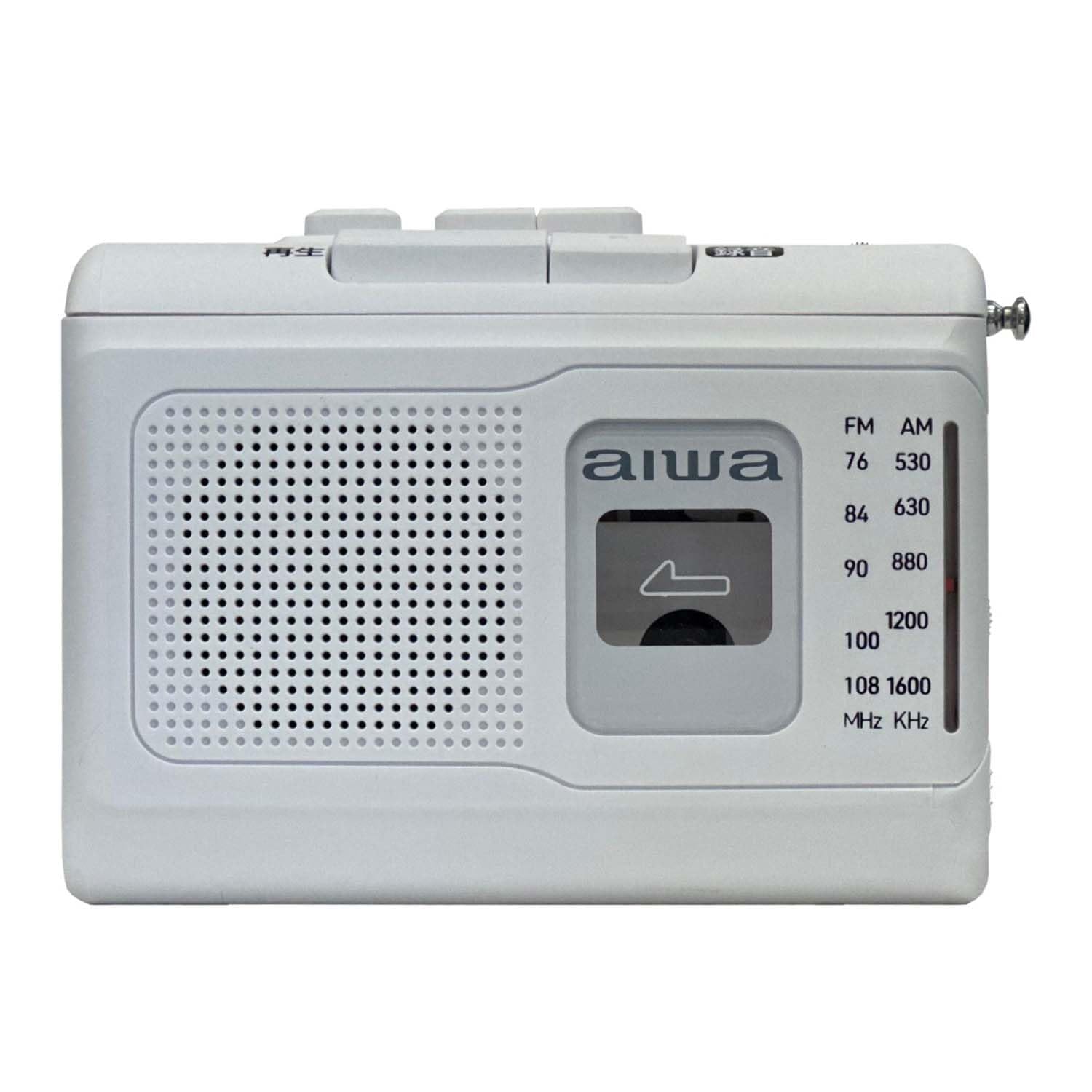 

Aiwa Portable Radio Cassette Recorder, AM/Wide FM, White, GAA4-PCR0001(WH)