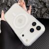 Clear For iPhone 17 ProMax Magsafe Magnetic Case for Iphone 16 15 14 13 12 11 ProMax Mini X XS XR 7 8 SE Wireless Charge Cover