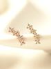 Minimalpiercing 14K Division Cubic Flower Piercing Earrings