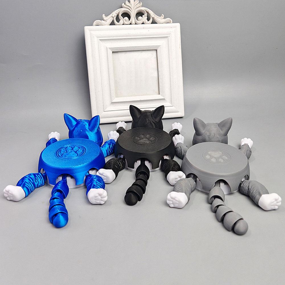 Creative 3D Printed Cat Coasters Funny Panicked Cat Cup Pad Cup Holder Office Desktop Home Decoration Ornament