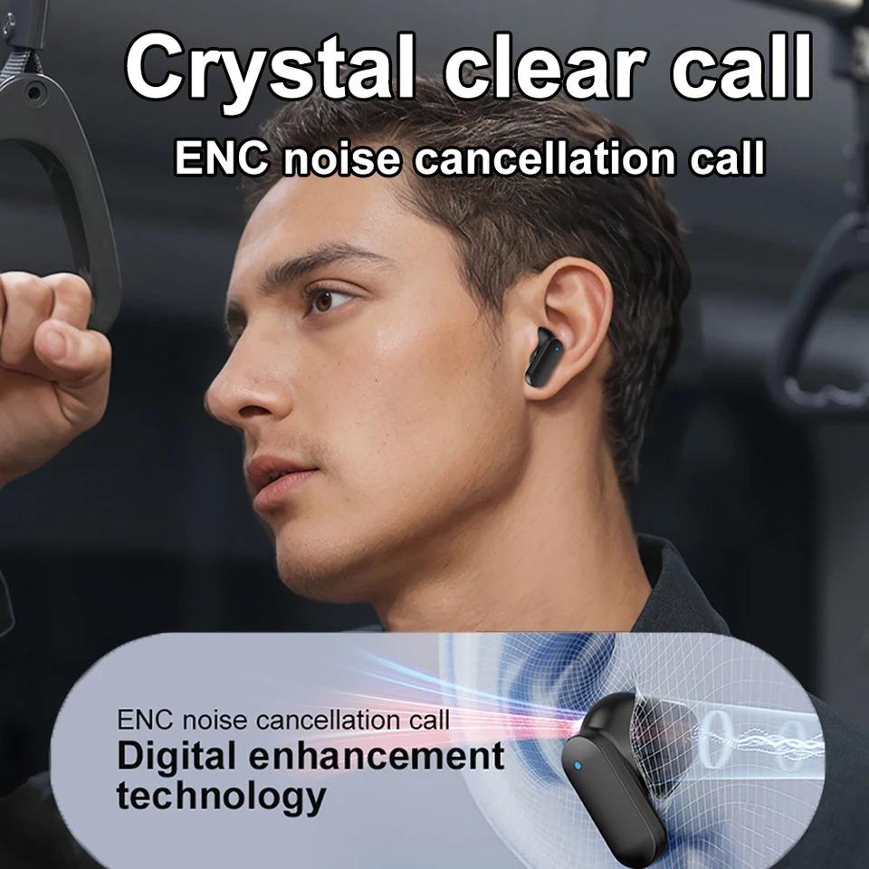 Kabellose Bluetooth 5.4 Kopfhörer HiFi Stereo Kopfhörer Geräuschunterdrückung Wasserdichte Headsets Mini Ohrstöpsel