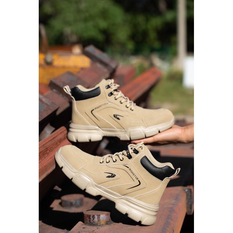 Обувь для страхования труда Мужская дышащая легкая мягкая подошва из микрофибры кожаная маслостойкая нескользящая обувь для страхования труда Гладкая защитная обувь 46