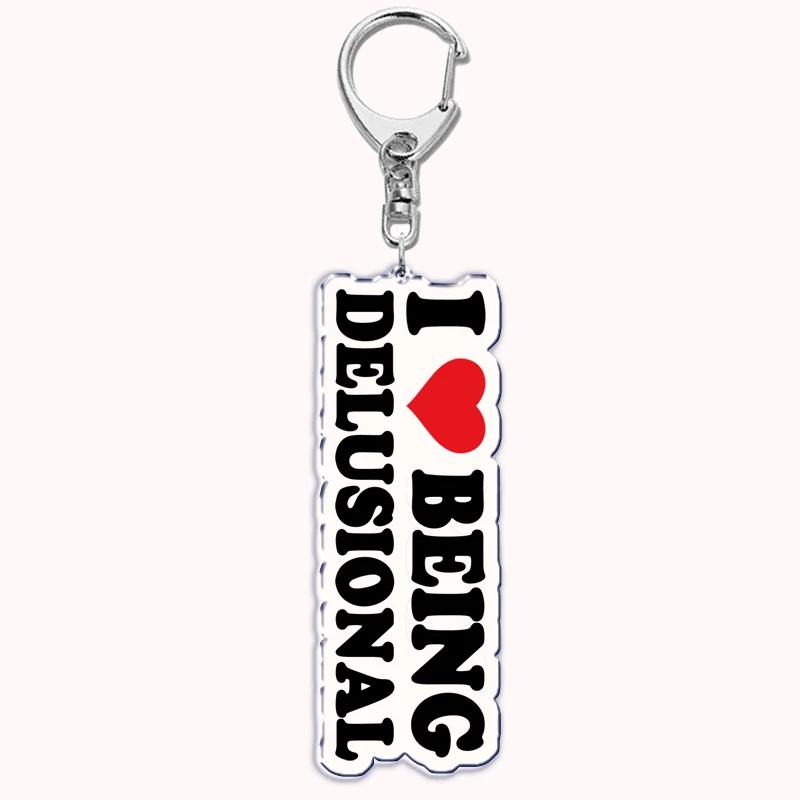 Custom I Love You My Fictional Boyfriend Awesome Girlfriend Keychain Emo Boys Hot Wife Mom Dad Key Ring Keychains Bf Gf Gifts