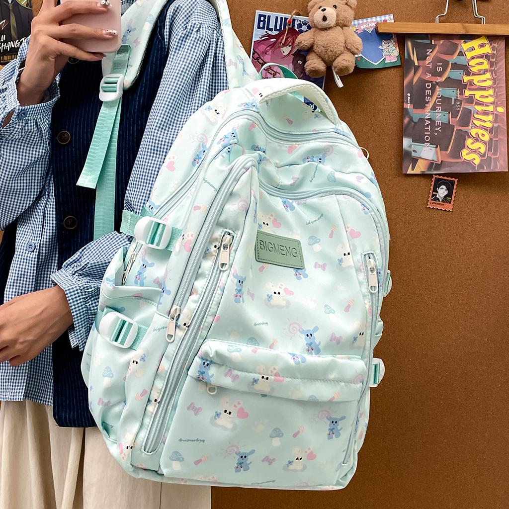 Schoolbag Female Junior High School Student Large Capacity Travel Backpack Female College Student Campus Fashionable Simple Schoolbag