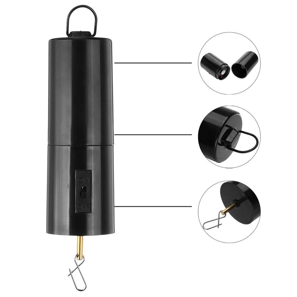 Langlebiger 30 U/min Hängender Rotierender Motor Schwarzer Kunststoff Windradmotor Batteriebetrieben Windspielmotor Weihnachten