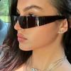 Futuristic Technology Frameless One-Piece Sunglasses Trendy Men And Women Driving Cycling Eyewear Street Photography Eyeglasses
