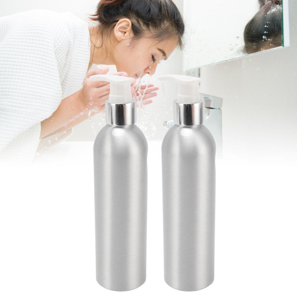 Aluminium Soap Dispenser Heat Resistant Reusable Hand Lotion Bottle Shower Dish Dispenser for Lotion Shampoo Massage Oil