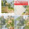 2pcs   2D FLAT PRINTING Curtains (Without Rod) Enchanted Castle Holiday Halloween Christmas Printed Curtains Versatile Fabric
