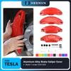 Heenvn Brake Caliper Covers For Tesla Model Y Juniper 2025 2026 Aluminum Alloy Wheel Hub Set Car Calliper Modification Exterior