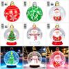 Inflatable Christmas Ball Set: Luminous Outdoor Decor with Cartoon Transparent Balls & Tree