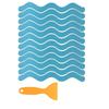 6/12/24Pcs Anti Slip Shower Stickers With Scraper Safety Bathtub Strips Adhesive Decal Waterproof  For Bath Tub Shower Stairs