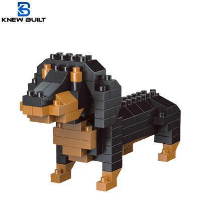 Knew Costruito Mini Cani Bassotto Giocattoli Blocchi da Costruzione Kit: Corgi Barbone & Gioco Interattivo per l'Apprendimento Entry-level Regalo