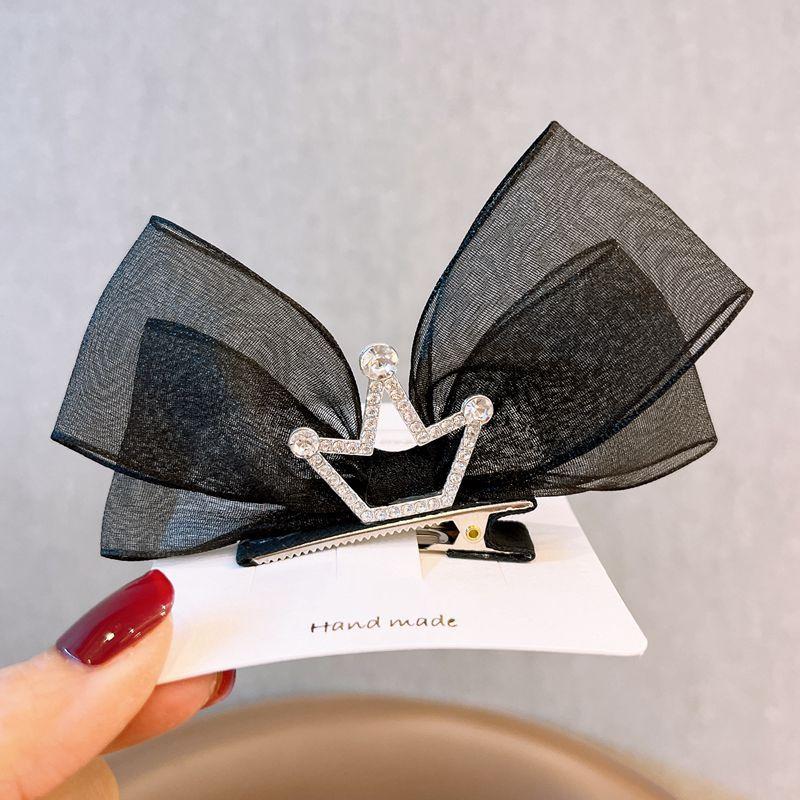 New Pearl Bow Hair Clips Gauze 3D Princess Sweet Barrettes for Children Headwear Girls Kids Hair Accessories
