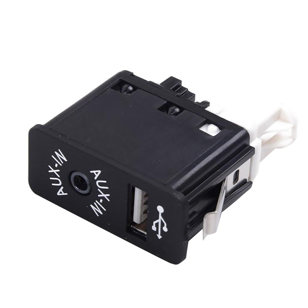 USB AUX Socket Port Plug 84109237653 9237653 for BMW 1 3 5 6 7 Series X1 X3 X5 X6 Z4 & MINI, Black+White Replacement Cover
