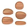 WOOD Dishes Snack Fruit Dessert Serving Tray Dessert Dishes MULTI USE