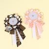 Cute Lolita Badge Display Holder Handmade Anime Clear Acrylic Case for Ita Bag Rosette Pin Collection