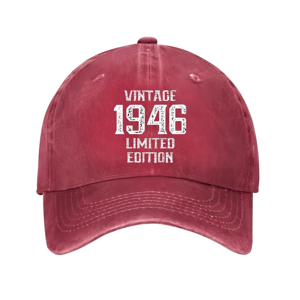Vintage Limited Edition Baseball Cap Distressed Denim Washed Style Unisex Adult Outdoor Sports Cap