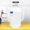 Heat-Resistant Graduated Water Pitcher: Large Capacity Plastic Kettle for Tea Brewing and Measuring.