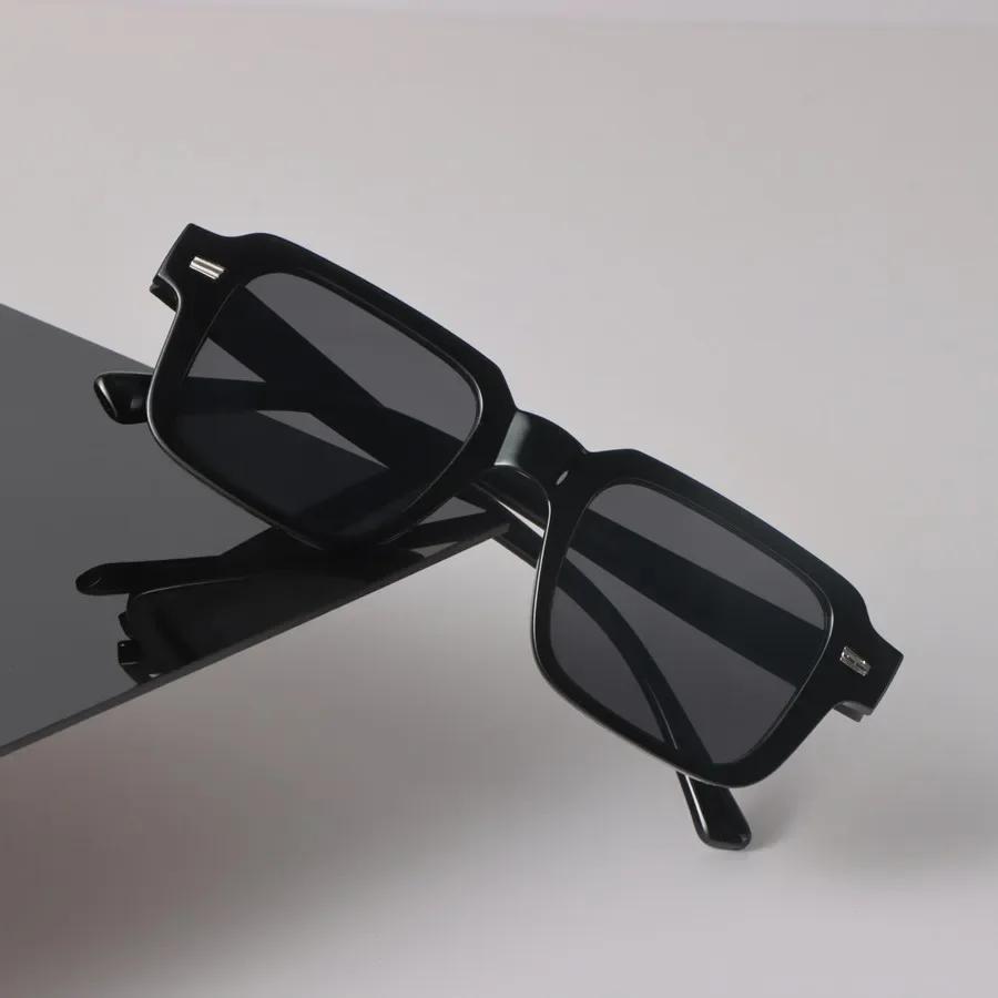 Square Sunglasses Women Men Trendy Stylish Mirror Minimalist Lens Sun Glasses Female Male Retro Personality