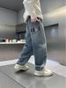 Boys' Versatile Spring & Autumn Casual Loose Jeans - Trendy Long Pants for Kids