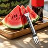 Watermelon Cutter Stainless Steel Portable Kitchen Gadget 2-in-1 Watermelon Slicer & Fork For Kitchen Outdoor Camping Picnic BBQ