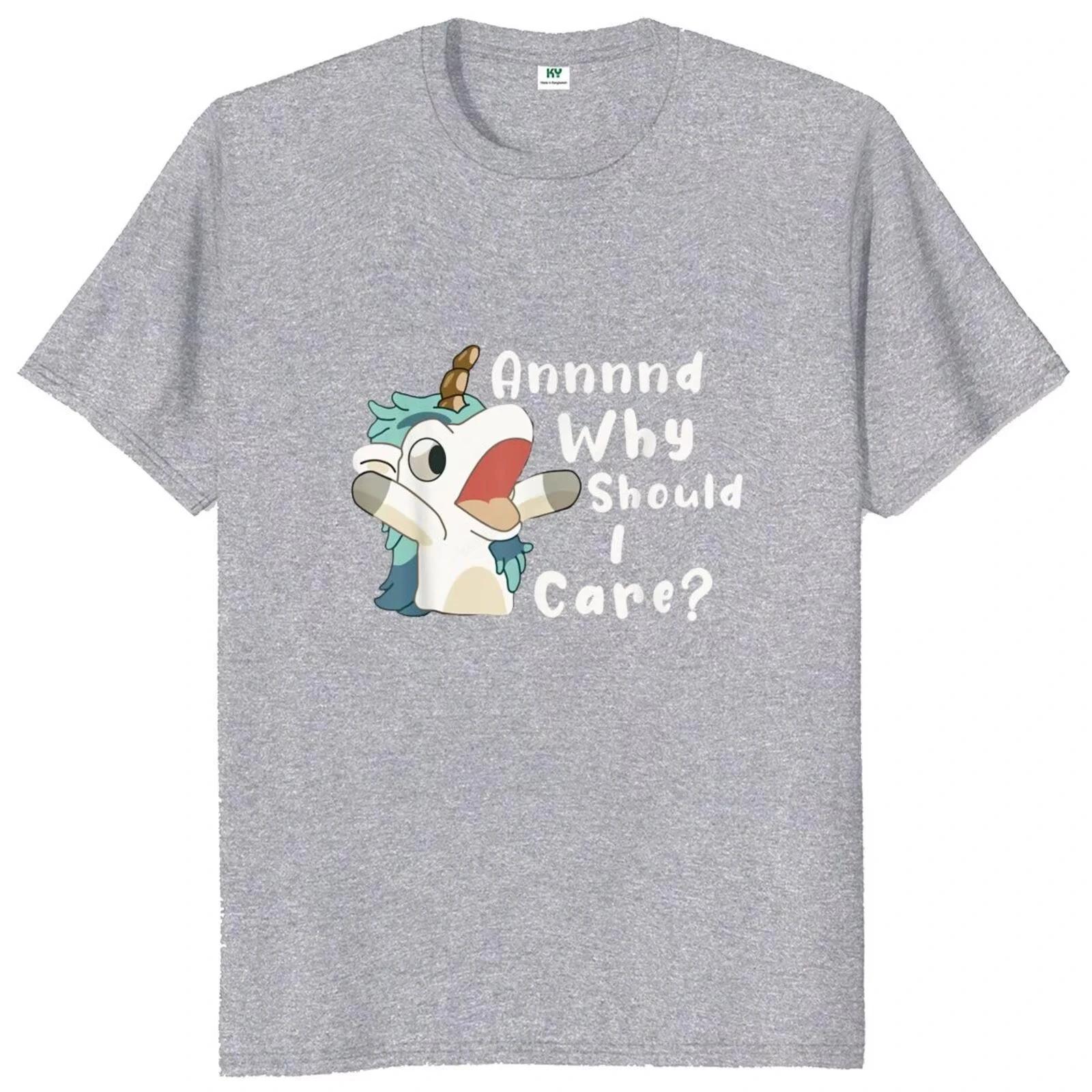 

LadiesTshirtwhy should one care about the shortsleevedextralarge unicorn casual Tshirt S
