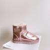 Children's Genuine Leather Snow Boots Sheepskin Fur Integrated Short Boots Waterproof Non-slip Cotton Shoes