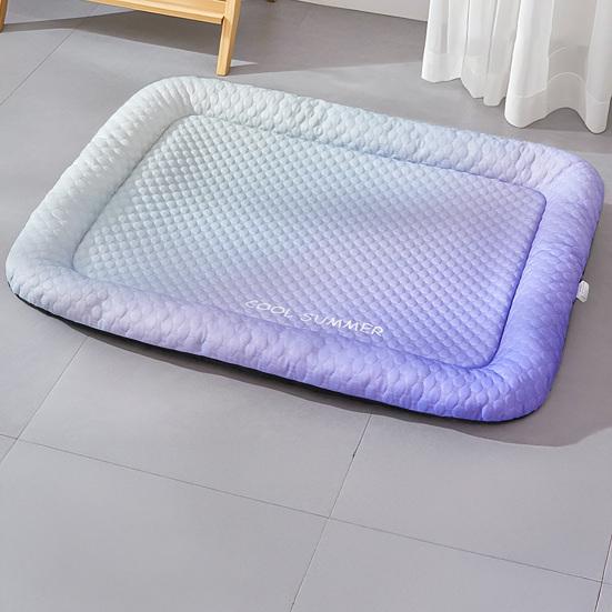 Pet Cooling Mat Summer Ice Silk Cooling Pad for Cats Dogs Heat Dissipation Anti Slip Sleeping Mat for Crate Sofa Balcony