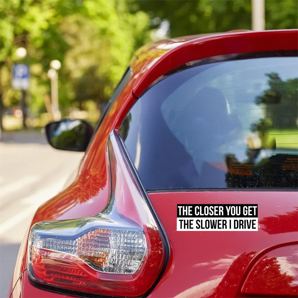 Funny Vinyl Rear Bumper Sticker for Cars & Trucks